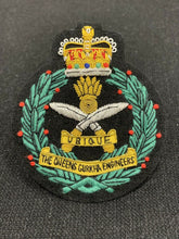 Queens Gurkha Engineers Wire Embroidered Bullion Blazer Badge